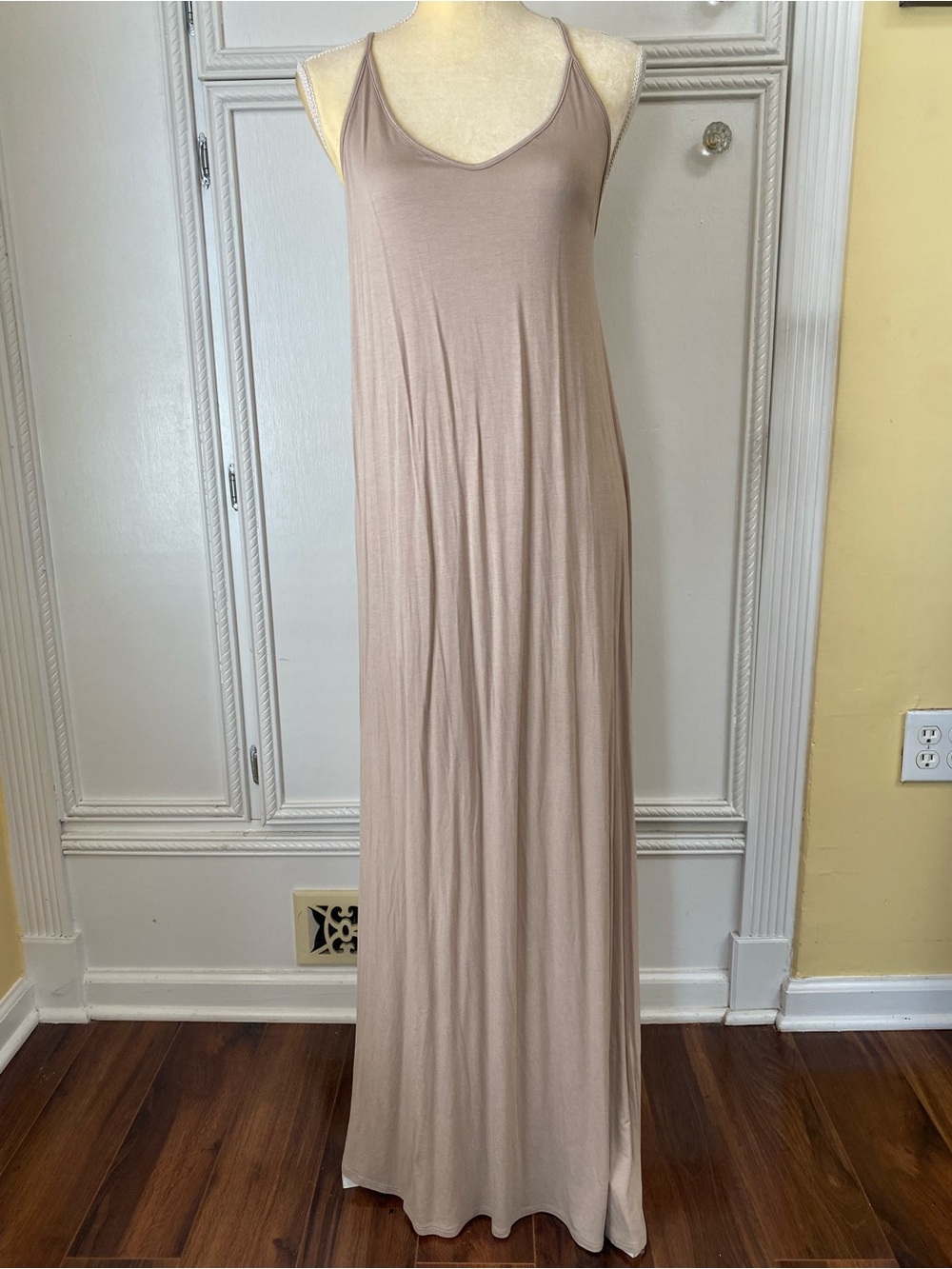 Forever 21 Soft Taupe Sleeveless Maxi Dress